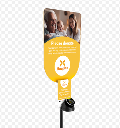 Merchant Link Donation Stand - WITHOUT cash collection accessory