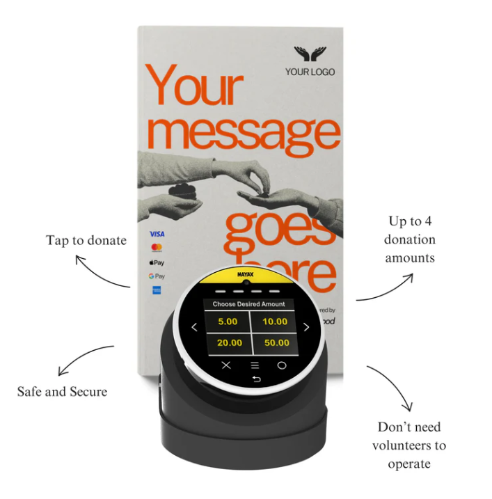 Nayax "Tap to Donate" Device