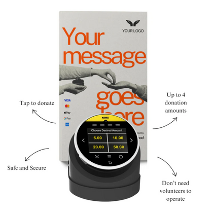 Nayax "Tap to Donate" Device