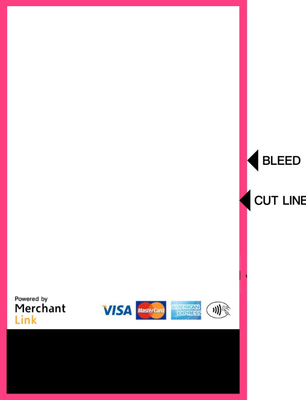 Branded Donation Terminal Banner Card - Laminated Vinyl