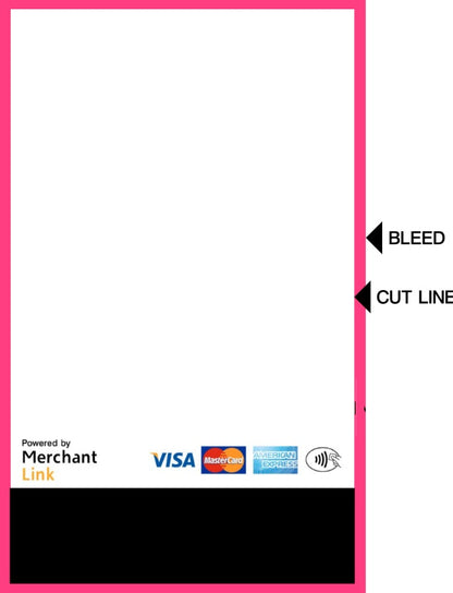 Branded Donation Terminal Banner Card - Laminated Vinyl